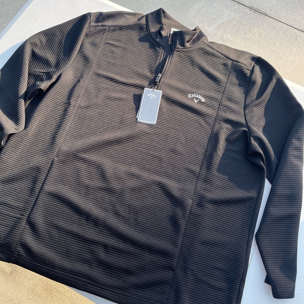 Callaway - Opti-Dry - XXL Longsleeve quarter zip pullover - black - brand new
